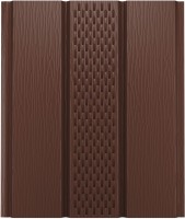 Софит с центральной перфорацией_Коричневый (RAL8017) фактурный