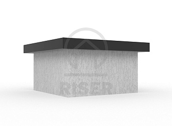 Модерн Колпак на столб RISER модерн 3D клик Satin 0,5